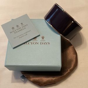 Halcyon Days Enamel Bangle, NIB